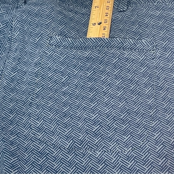 Betabrand yoga work pants Blue Herringbone Boot Cut  Large Petite LP - Picture 7 of 9